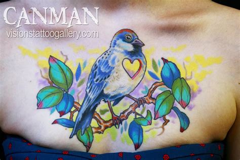 Blue bird by Canman: TattooNOW