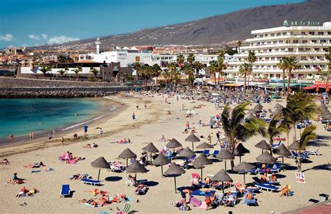 The Beach at Playa De Las Americas Tenerife Spain | Tenerife, Island travel, Africa travel