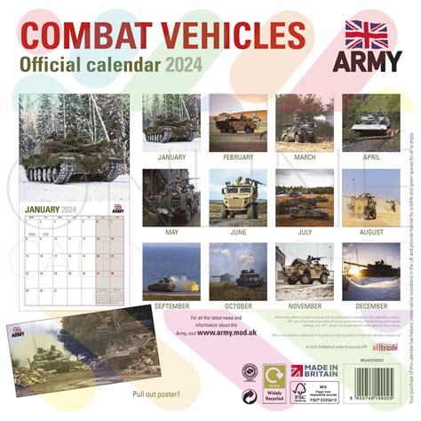 OFFICIAL COMBAT VEHICLES 2024 CALENDAR – Online Calendar Shop