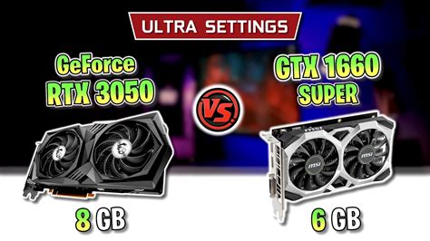 RTX 3050 vs GTX 1660 SUPER TEST in 15 GAMES 1080p - Ultra Settings ...