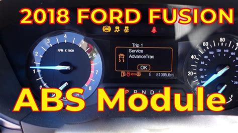 2018 FORD FUSION ABS Module Programming - YouTube