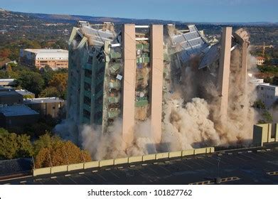 Building Demolition By Implosion Image 6 Stock Photo 101827762 | Shutterstock