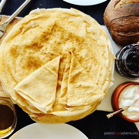 Blini Recipe - Russian Crepes - Peter's Food Adventures