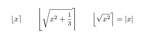 Latex Math Mode – Rounding to Nearest Integer Symbol in Latex – Math ...