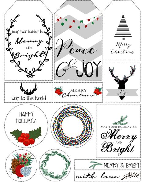 5 Best Free Printable Christmas Gift Tags Pinterest - printablee.com