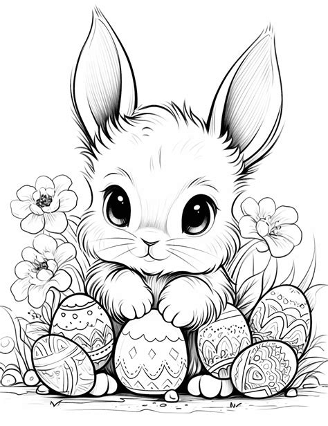 44 Cute Bunny Coloring Pages For Kids And Adults - Our Mindful Life