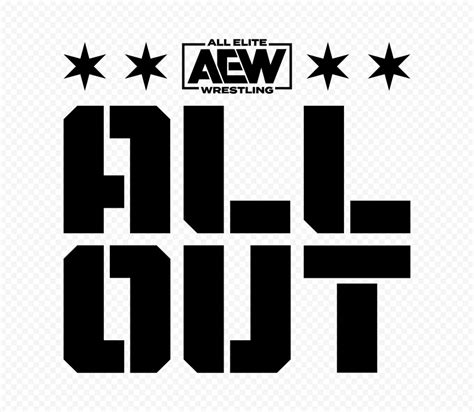 Black AEW ALL OUT All Elite Wrestling Logo | Citypng