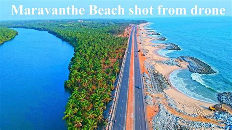 Maravanthe beach aerial walk shot from drone in 4K | ನಮ್ಮ ಮರವಂತೆ ಸಮುದ್ರದ ಡ್ರೋನ್ ವಿಡಿಯೋ ನೋಡೋಣ ...