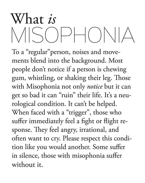 98 best images about ‎MISOPHONIA CONDITION on Pinterest | How to sleep, Mouths and Neuroscience