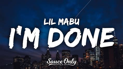 Lil Mabu - i'm done (Lyrics) - YouTube