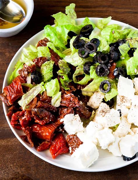 SUN DRIED TOMATOES SALAD WITH FETA CHEESE | Chefjar