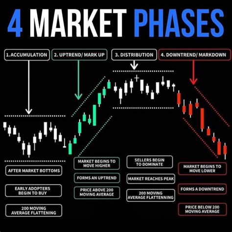 4 MARKET PHASES | Forex trading quotes, Stock trading learning, Forex trading training