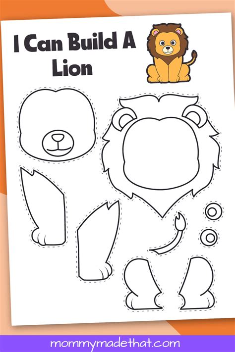 Free Printable Lion Craft Template