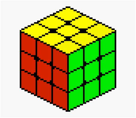 Pixel Art Rubik's Cube, HD Png Download , Transparent Png Image - PNGitem