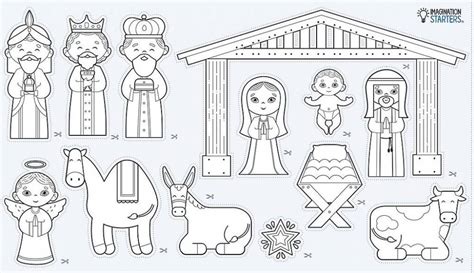 Cut & Color Sticker Roll: Nativity Set