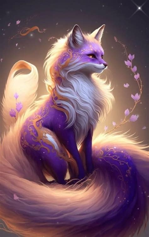 Mythical Creatures Drawings, Creature Drawings, Creature Art, Cute Fox Drawing, Cute Animal ...