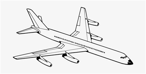 Airplane Aircraft Drawing Aviation Black And White - Sketch Of An Aeroplane Transparent PNG ...