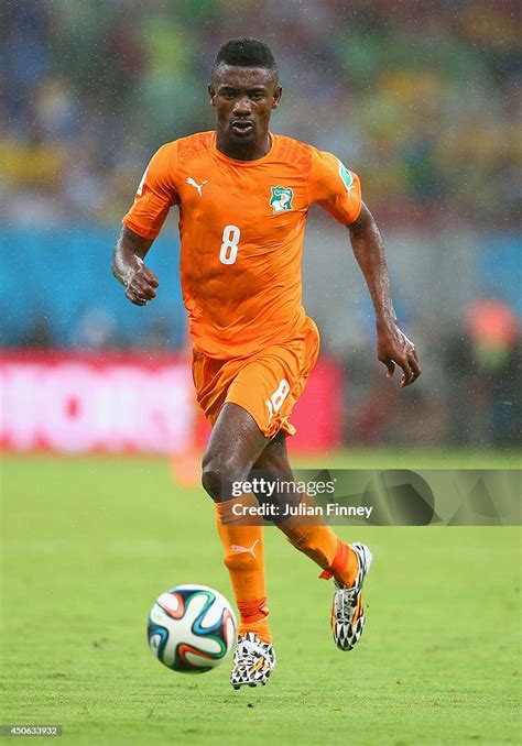 Salomon Kalou of the Ivory Coast controls the ball during the 2014 ...