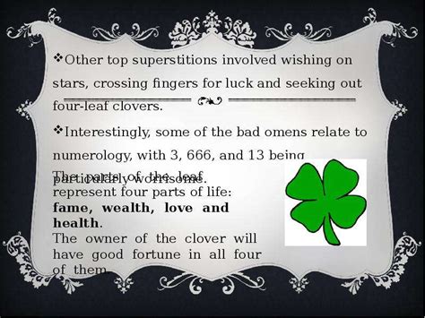 American superstitions - презентация, доклад, проект скачать