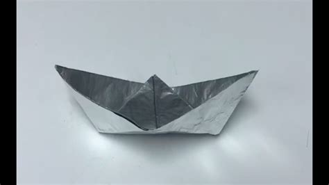 how to make aluminum foil boat for kids - YouTube