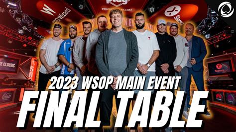 The Official 2023 WSOP MAIN EVENT FINAL TABLE | WSOP 2023 | 2014 World Series of Poker | PokerNews