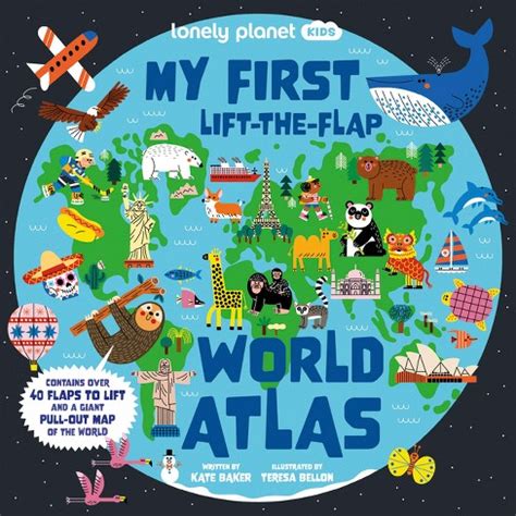 Lonely Planet Kids My First Lift-the-flap World Atlas 1 - By Kate Baker (board Book) : Target