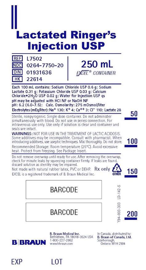 Lactated Ringers - FDA prescribing information, side effects and uses