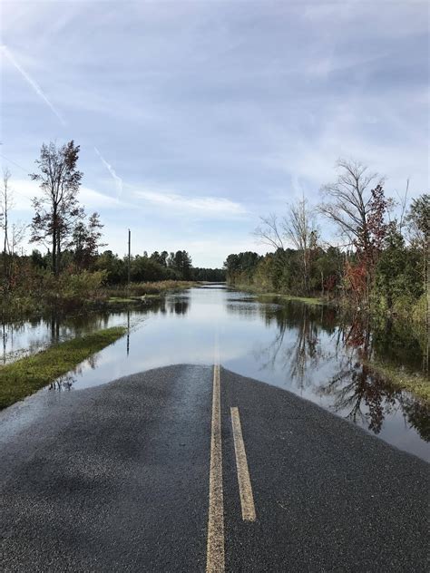 Photo I took of a flooded out section of road in North Carolina : pics