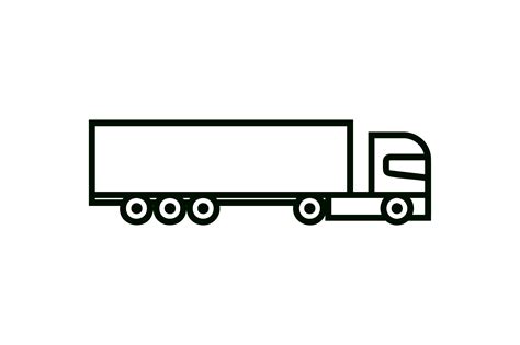 Truck Line Art Vector Icon Graphic by riduwanmolla · Creative Fabrica