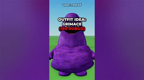 Grimace Roblox Outfit - YouTube