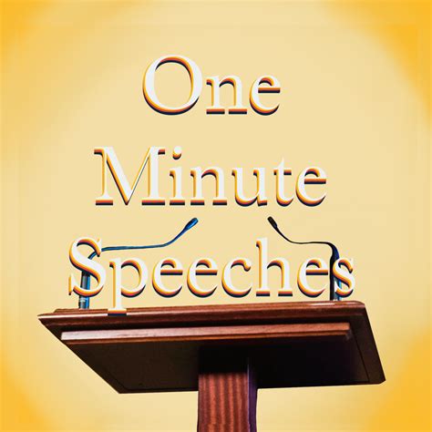 Intern Primers: One-Minute Speeches — POPVOX Foundation