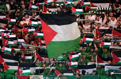 Celtic fans defy club and display Palestine flags ahead of Champions ...