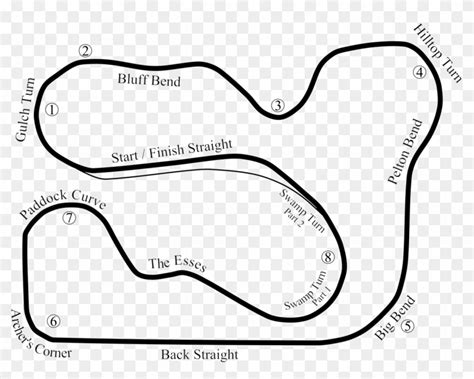 Waterford Hills Road Racing Track - Racing Track, HD Png Download ...