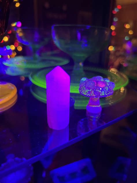 Uranium Glass - it glows!