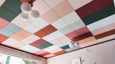 How to Mask Ugly Drop-Ceiling Tiles Using Just Paint | Architectural Digest