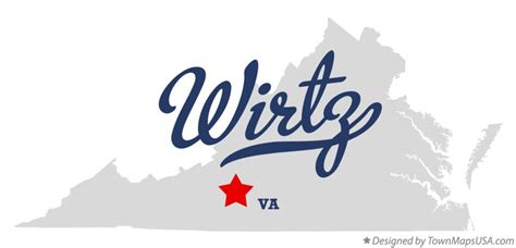 Map of Wirtz, VA, Virginia