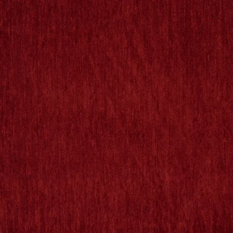 Dark Red Solid Soft Chenille Upholstery Fabric By The Yard