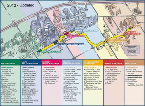 Large Las Vegas strip map with monorail – 2012 | Vidiani.com | Maps of ...