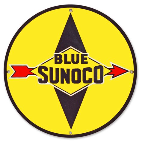 BLUE SUNOCO DIE CUT DECAL – Gas Pump Heaven