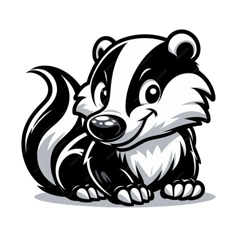 Premium Vector | Cartoon Badger vector illustration