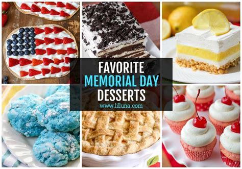 35+ Memorial Day Desserts {Perfect for BBQ's + Potlucks} | Lil' Luna