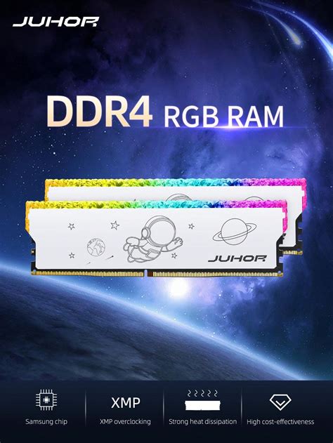 JUHOR Memoria Ram RGB DDR4 8GB 16GB 3200MHz 3600MHz DIMM Ram Desktop Gaming Memory Ram | SHEIN USA