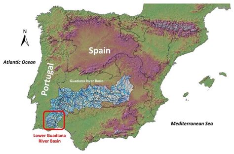 Guadiana River Map