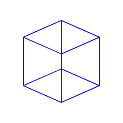 Necker Cube Animation | Interactive Optical Illusion