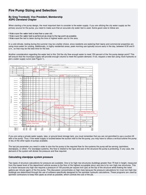 Fire Pump Sizing and Selectio1 | PDF | Fire Sprinkler System | Pump