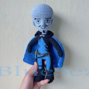 Megamind Crochet Doll, Megamind Amigurumi, Minion Plush Toy, Brainbots Crochet Doll, Handmade ...