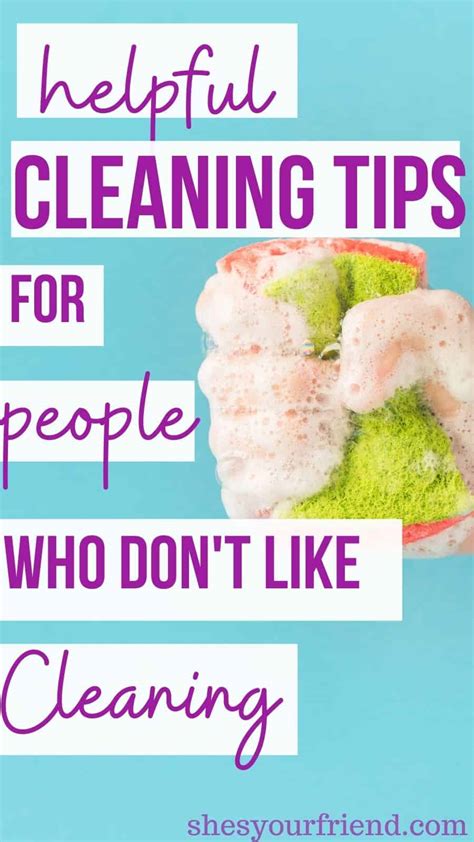 Simple Cleaning Tips - She's Your Friend