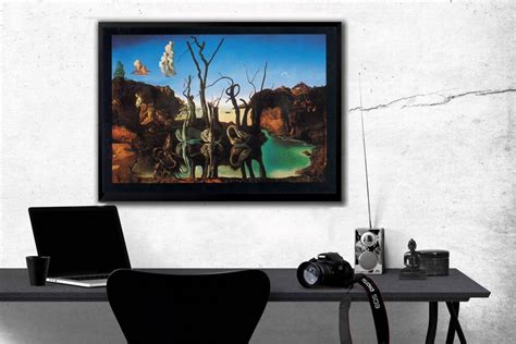 Salvador Dali, Swans Reflecting Elephants 1937 By Salvador Dali – Poster | Canvas Wall Art Print ...