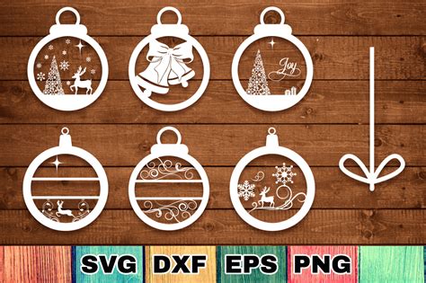 Christmas Ornaments SVG Cut Files Pack By Anastasia Feya Fonts & SVG Cut Files | TheHungryJPEG