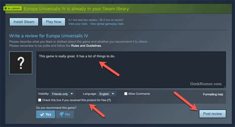 How to Write a Review on Steam